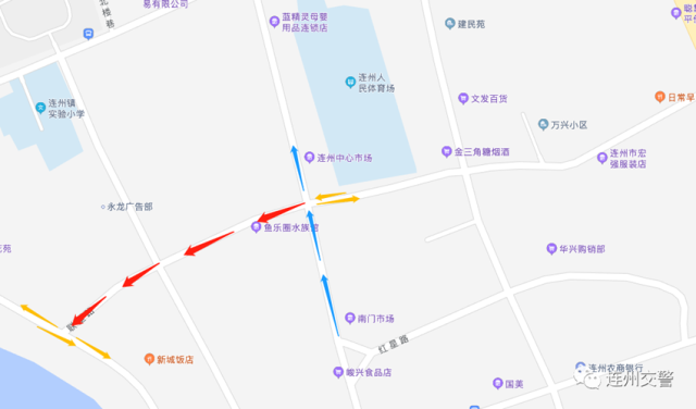 （聯(lián)璧路單行線示意圖）